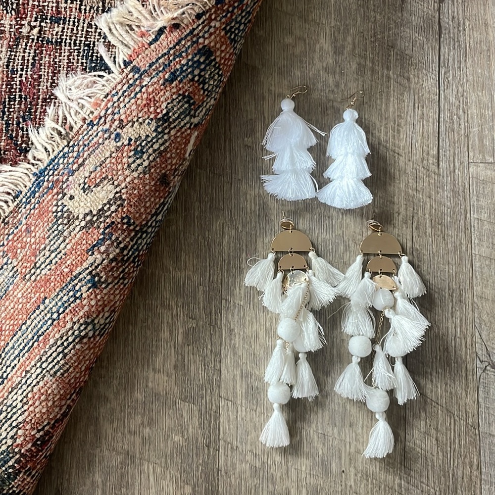 •| fringe earring bundle